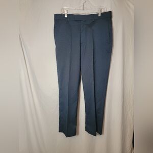 Mens Savane Dress Pants Navy Blue Size 34x29